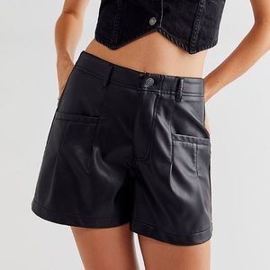 Free People Vegan Leather Short